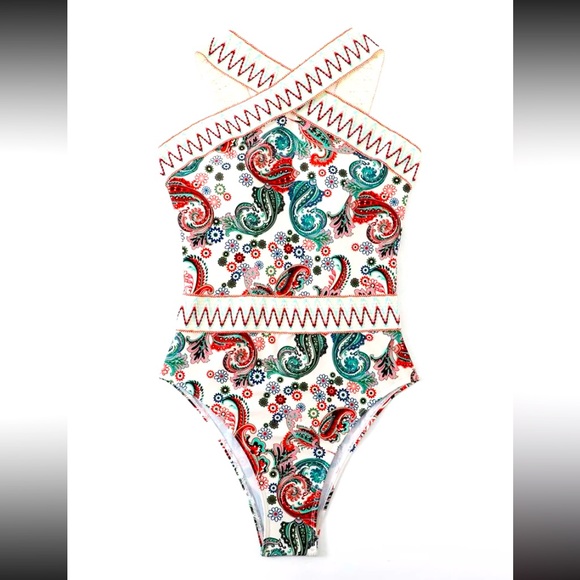 SHEIN Other - NWT One Piece bathing suit. GORGEOUS details. Shein. XL 12-14